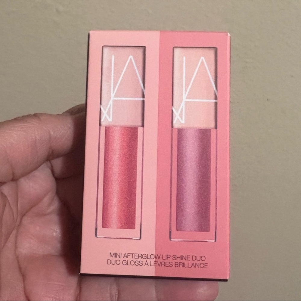NARS Mini Afterglow Lip Shine Duo — ORGASM/UNBROKEN Brand New Never Opened - Picture 8 of 9